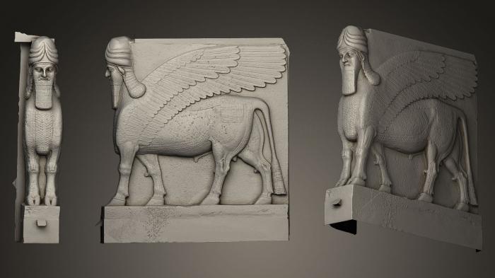 Egyptian statues and reliefs (STKE_0015) 3D model for CNC machine